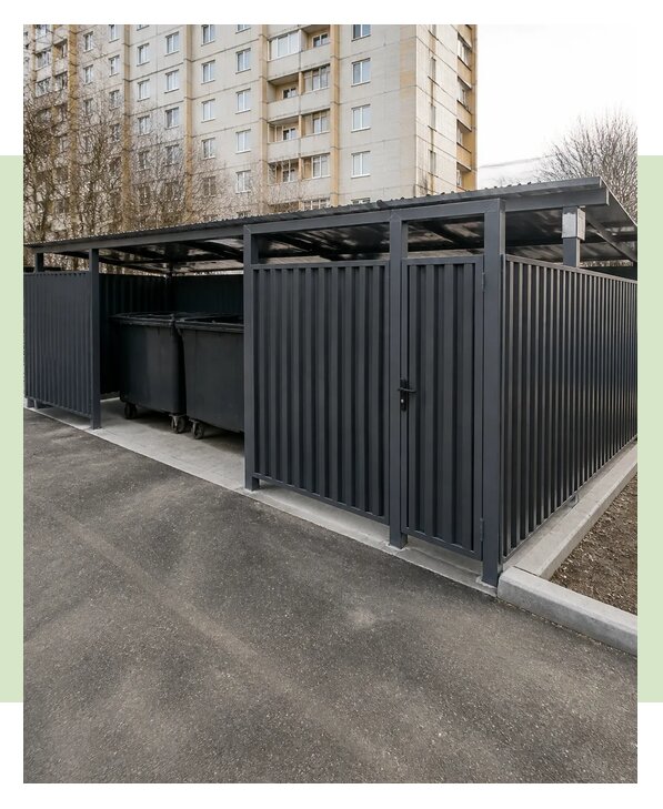 Ограждение контейнерной площадки в Ахтубинске по цене от 9216 р. | ЗаборЭксеперт-Хтб